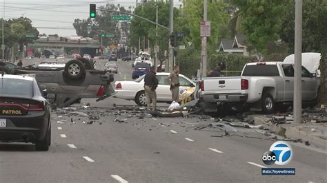 7 Hospitalized after Multi-Vehicle Collision on Slauson Avenue [Maywood, CA]